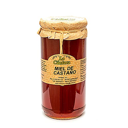 La Cantara Miel de Castaño 1 Kg - Pura de Abeja - 100% Natural - Origen España