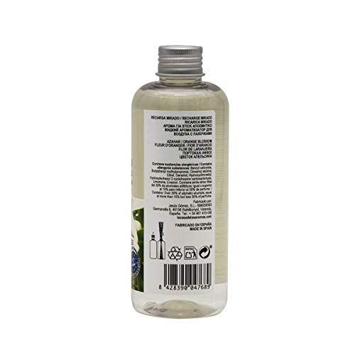 LA CASA DE LOS AROMAS Mikado Reposicion 250 Ml Sin Varillas (Azahar, 1)