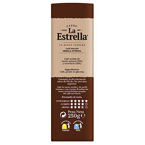 LA ESTRELLA Café Tostado Molido Mezcla 50/50 250g