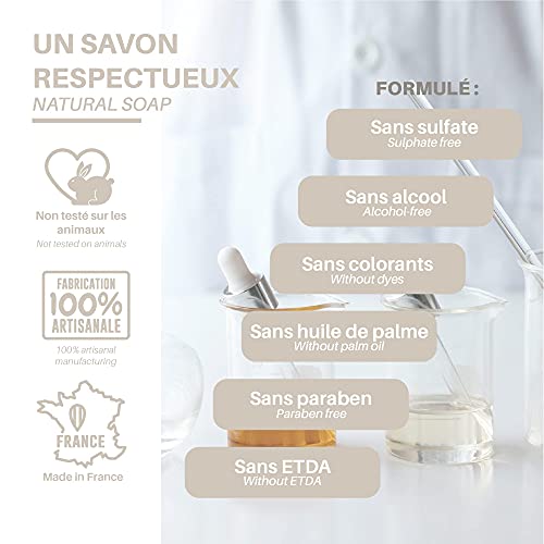 La Maison des Sultans - Mascarilla de jabón con aceite de higo chumbo - Nutre la piel - Ingredientes anti-manchas, anti-arrugas, anti-flacidez - 99% Ingredientes naturales - 100g