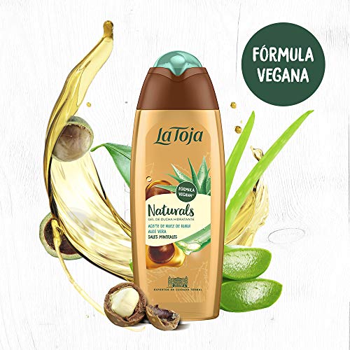 La Toja Naturals Gel de Baño Hidratante con Aceite de Nuez de Kukui y Aloe Vera, 550ml