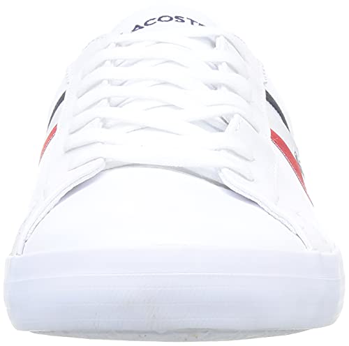 Lacoste Lerond TRI1 CMA, Zapatillas Hombre, Blanc Wht Nvy Red, 41 EU