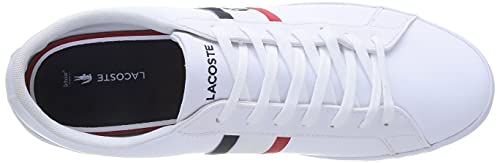 Lacoste Lerond TRI1 CMA, Zapatillas Hombre, Blanc Wht Nvy Red, 41 EU