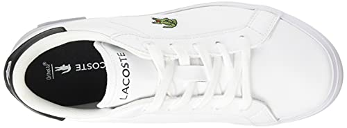 Lacoste POWERCOURT 0121 1 SUC, Zapatillas, Wht/Blk, 34 EU