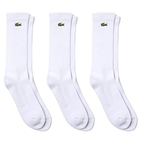 Lacoste RA2099 Calcetines, Blanc/Blanc-Blanc, 41-46 para Hombre