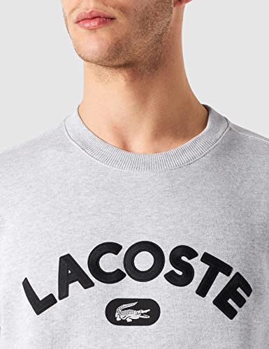 Lacoste SH6873 Sudadera para Hombre, Gris (Argent Chine), S