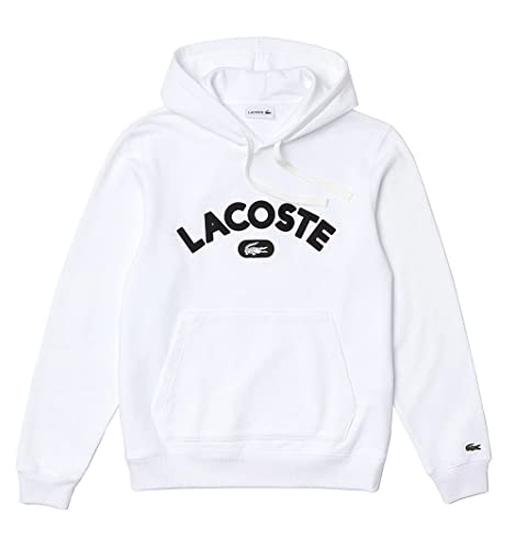 Lacoste SH6876 Sudadera para Hombre, Blanco, XXL