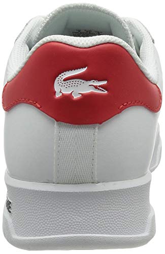 Lacoste Sport Twin Serve 0721 1 SMA, Zapatillas Hombre, Wht/Nvy/Red, 44 EU