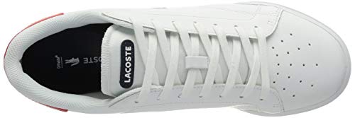 Lacoste Sport Twin Serve 0721 1 SMA, Zapatillas Hombre, Wht/Nvy/Red, 44 EU