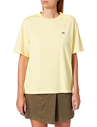 Lacoste TF5441 Camiseta, Jaune, 38 para Mujer