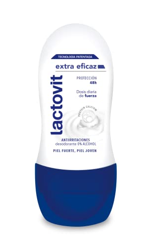 Lactovit Desodorante Roll On Extra Eficaz Protección Inteligente, Anti-Irritaciones y 48H de Eficacia