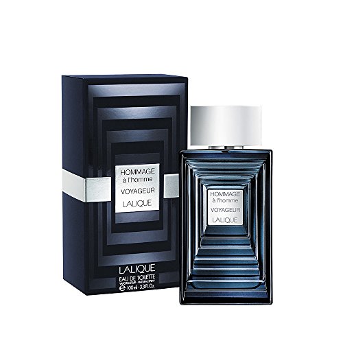 LALIQUE - Agua de perfume en spray Hommage a L'Homme Voyageur, 100ml