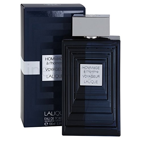 LALIQUE - Agua de perfume en spray Hommage a L'Homme Voyageur, 100ml