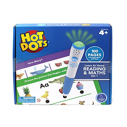 Learning Resources Hot Dots (Set 1) - Aprende Lectura y matemáticas - Educación Infantil, 2 Libros de Actividades, 100 páginas, más de 5 años,(ESP2445-UK)