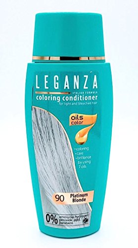 Leganza, Tinte Bálsamo Natural para el Cabello, Color Rubio Platino 90