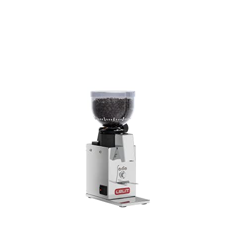 Lelit PL043MMI Fred, Molinillo de café Profesional on-Demand con muelas cónicas de 38 mm, 150 W, 0.25 kg, Acero Inoxidable, Acciaio INOX