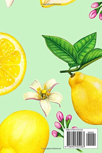 Lemon gift: Gift for Lemon lovers to show appreciation | 6"x9", 120 pages | Notebook