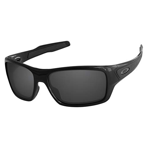 LenzReborn Lentes de repuesto polarizadas compatibles con gafas de sol Oakley Turbine, Negro , Einheitsgröße