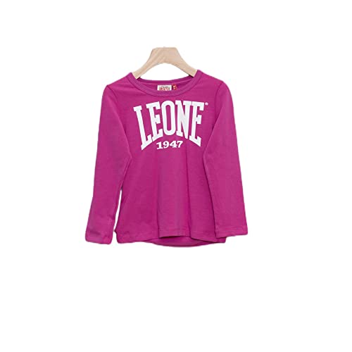 Leone 1947 Leone - Camiseta de niña Apparel Basic Big Logo - Ciclamen (72), S.