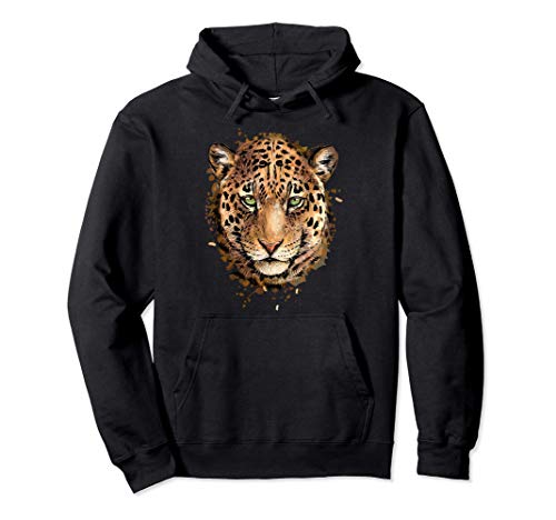 Leopardo Guepardo Cheetah Jaguar Animal Regalo Sudadera con Capucha