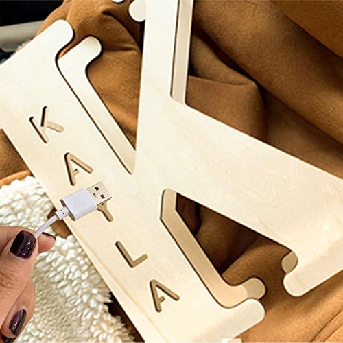 Letras Luz LED Personalizada Nombre Regalo Para Niños Navidad Cumpleaños Bodas Decoración Cabecera