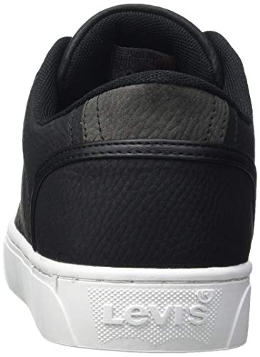 Levi's Corto, Zapatillas Hombre, Regular Black, 43 EU