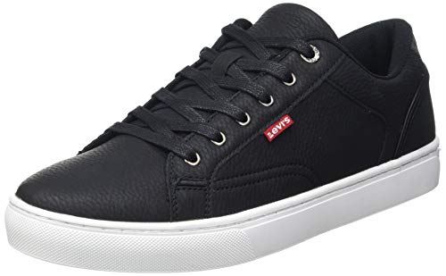 Levi's Corto, Zapatillas Hombre, Regular Black, 43 EU