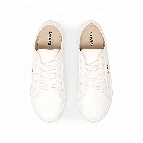 Levi's Malibu Beach S, Sneakers Mujer, Regular White, 38 EU