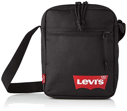 Levi's Mini Crossbody Solid (Red Batwing), Hombre, Talla Única, Negro (Regular Black), Talla única