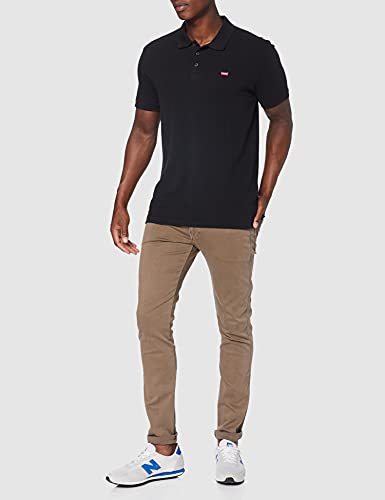 Levi's New Levis Hm Polo, Negro Mineral, L para Hombre