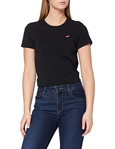 Levi's Perfect tee Camiseta, Caviar, M para Mujer