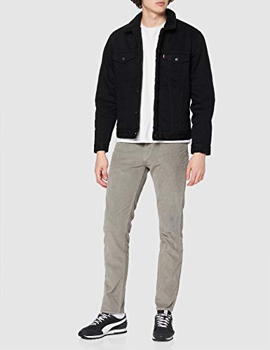 Levi's Type 3 Chaqueta, Negro (Sherpa Trucker), S para Hombre