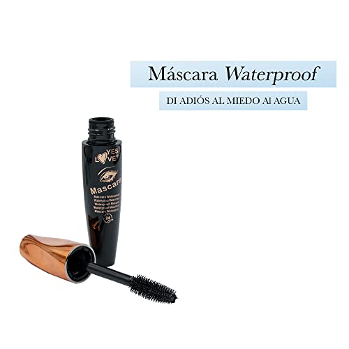 LEXHOME Máscara de Pestañas Waterproof Con Pestañas Postizas Naturales Reutilizables Incluida, Rimel Para dar Volumen Y largura, Aspecto Suave Y Natural, Hechas A Mano, Maquillaje Profesional Mujer.