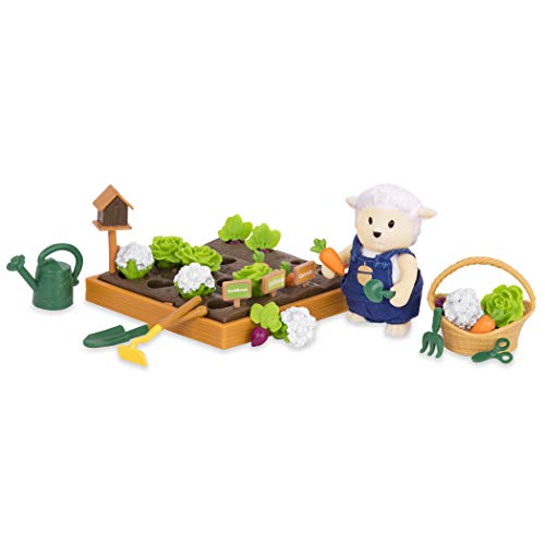 Li'l Woodzeez WZ6716Z Play Li'l Woodzeez Juego de 31 Piezas de Juguete con Personaje Animal y Accesorios de jardinería, Figuras en Miniatura y Juegos para niños a Partir de 3 años