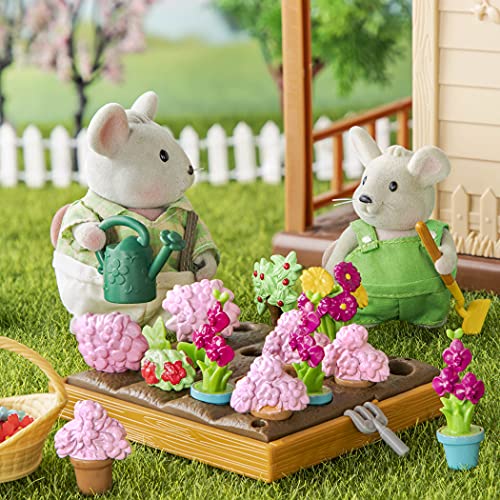 Li'l Woodzeez WZ6716Z Play Li'l Woodzeez Juego de 31 Piezas de Juguete con Personaje Animal y Accesorios de jardinería, Figuras en Miniatura y Juegos para niños a Partir de 3 años