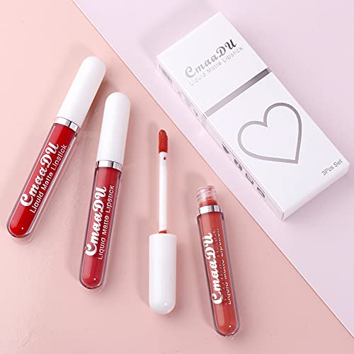 Líquido Pintalabios Traje, 6 PCS Mate Brillo Labial, Lápiz Labial Líquido de larga Duración Hidratante Impermeable, Maquillaje Profesional para Bálsamo Labial (02)