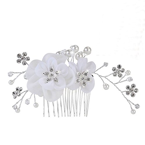 Little Sporter perlas brillantes boda novia joyas novia pelo joyas brillantes Pinza de pelo