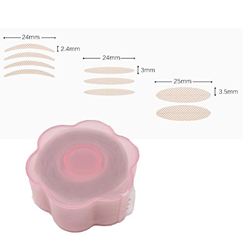 Liwein Invisibles Pegatinas de Doble Párpados,Cinta de Párpados Adhesivo Natural Transpirable Desnudo Encaje Autoadhesivas Resistentes al Agua para Párpado Caído Sin Cirugía(1800 Piezas)