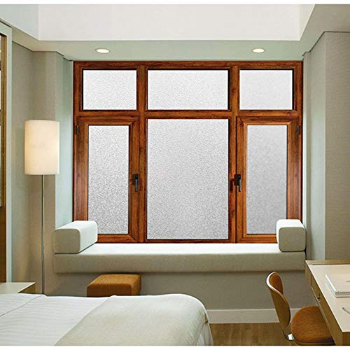 LMKJ Película de Ventana esmerilada de PVC, Pegatina de Vidrio Impermeable autoadhesiva electrostática, película de Vidrio Esmerilado de privacidad Opaca A58 45x100cm