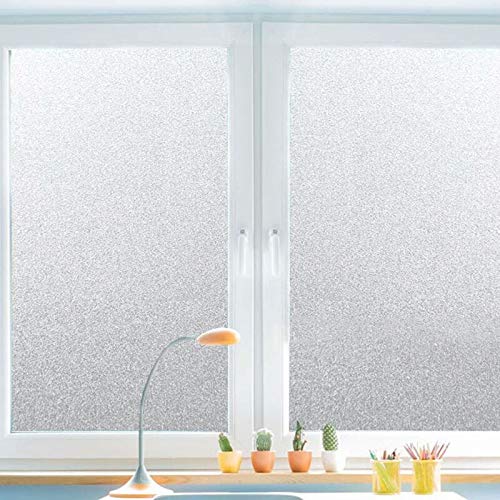 LMKJ Película de Ventana esmerilada de PVC, Pegatina de Vidrio Impermeable autoadhesiva electrostática, película de Vidrio Esmerilado de privacidad Opaca A58 45x100cm