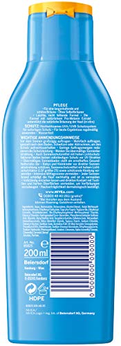 Loción solar Nivea Sun factor de protección 30, botella, protección y bronceado, 200 ml