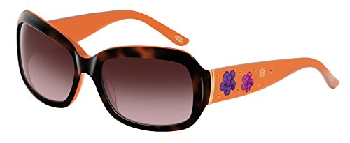 Loewe SLW778S6006E1 Gafas de Sol, Orange/Shiny Havana, 60 para Mujer