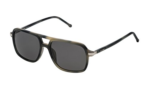 Loewe SLW973M5596NP Gafas de Sol, Matte Grey Havana, 55 para Mujer