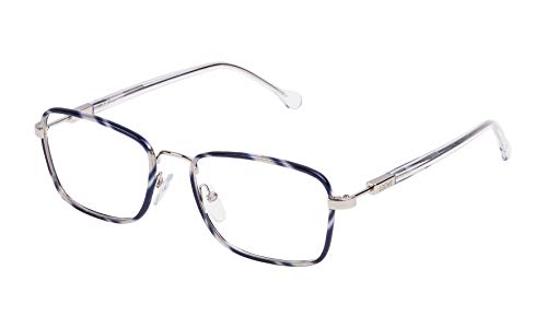 Loewe VLW488M530579 Monturas de Gafas, Shiny Palladium, 55 Unisex