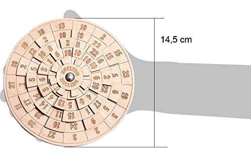 Logica Juegos Art. Euclidea - Rompecabezas Matemático - Dificultad Extrema 4/6 - Rompecabezas de Madera - Serie Euclide