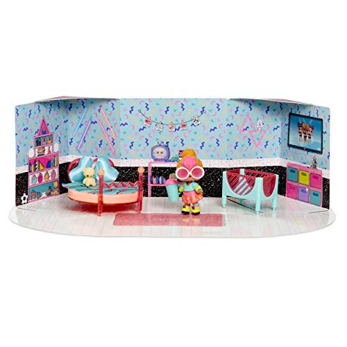 L.O.L Surprise! 561743E7C Surprise Spaces Pack con dormitorio y neón Q.T, Multi , color/modelo surtido