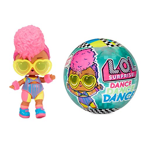 LOL Surprise Dolls Dance Dance Dance 8 Sorpresas - Incluye Pista de Baile Giratoria y Tarjeta de Baile, Muñecas Coleccionables para Niñas a Partir de 3 Años