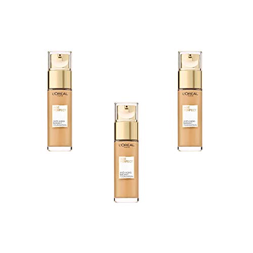 L'Oréal Paris Age Perfect Hydrating Complexion Serum 230 Golden Vanilla (Golden Vanilla) SPF 17, paquete de 3 (3 x 30 ml)