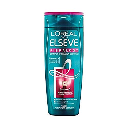 L'Oréal Paris Elsève Champú creador de materia Fibralogy, de 250 ml, 4 unidades