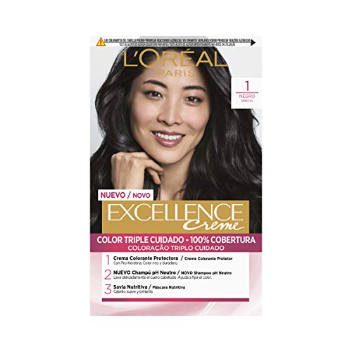 L'Oréal Paris Excellence Coloración Crème Triple Protección 1 Negro